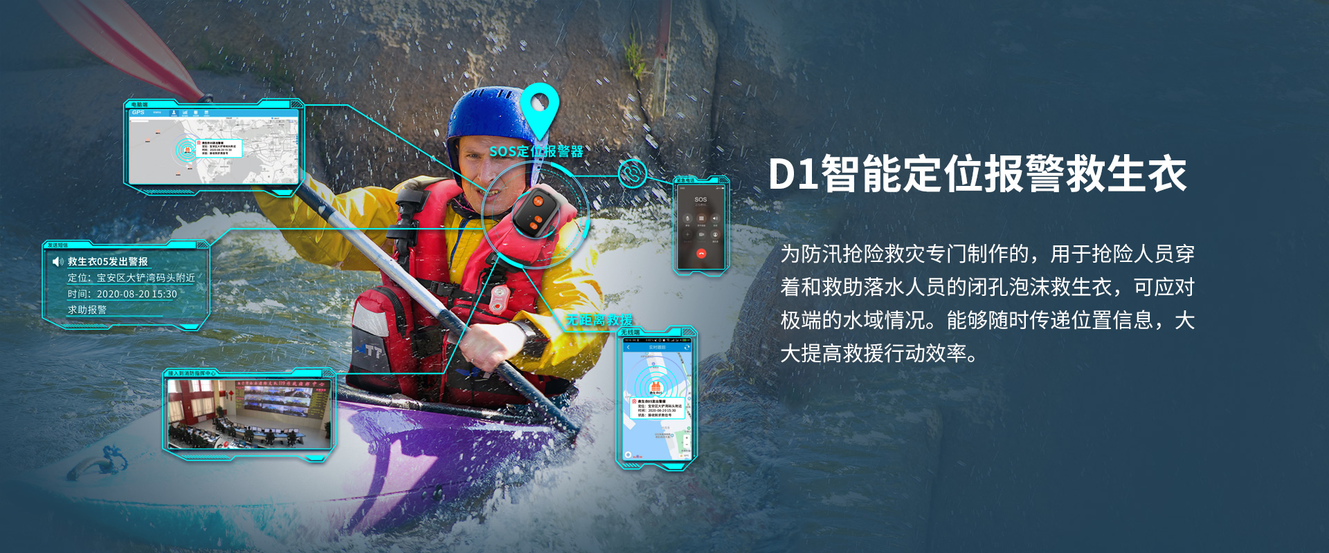 智能定位報(bào)警救生衣D1